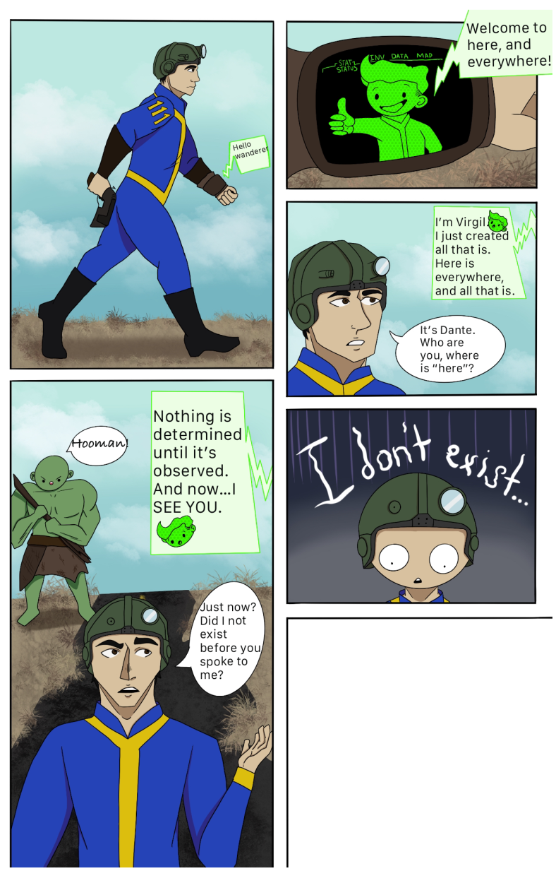 Finished page of comic